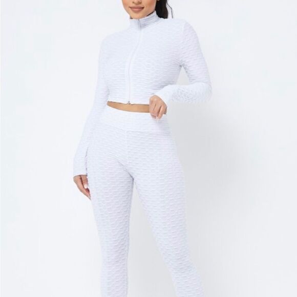White honeycomb two piece active set - Picture 1 of 4